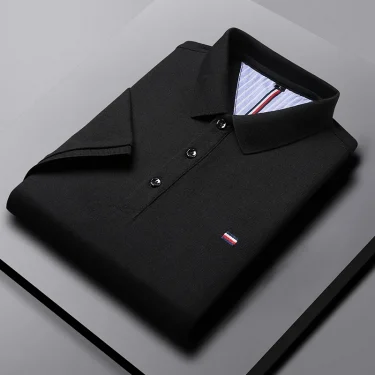 Men's Casual Fashion Polo Shirt Breathable and Comfortable Embroidered Top 5