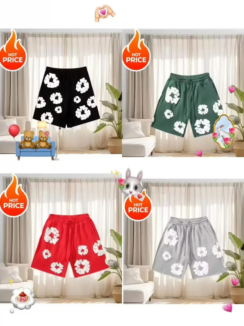 New Men's Casual Loose Summer Fashion Shorts Women's 3D Printing Wood Grain Pattern Beach Wear Quick-drying Sweat Absorption 1