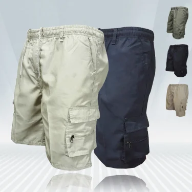 Fashion Men's Cargo Shorts Mens Tactical Pants Casual Big Pocket Sports Slacks Cargo Panels Trousers Plus Size for Male 1