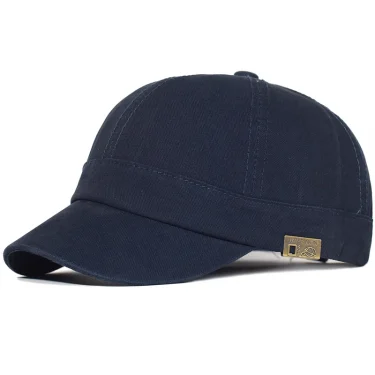 Short Brim Baseball Cap Cotton Men Women Soft Vintage Dad Hat Adjustable Trucker Style Low Profile Caps 3