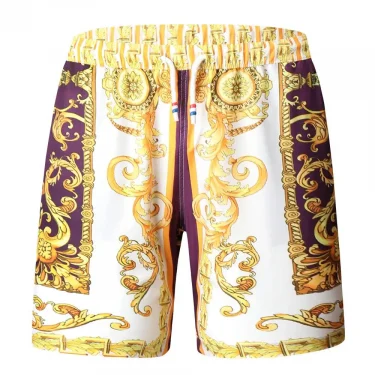 Gold Luxury Swimwear Shorts Breathable Surf Board Shorts Men's Vacation Beach Shorts Quick Dry Swimsuit Summer Sports Trunks Boy 5