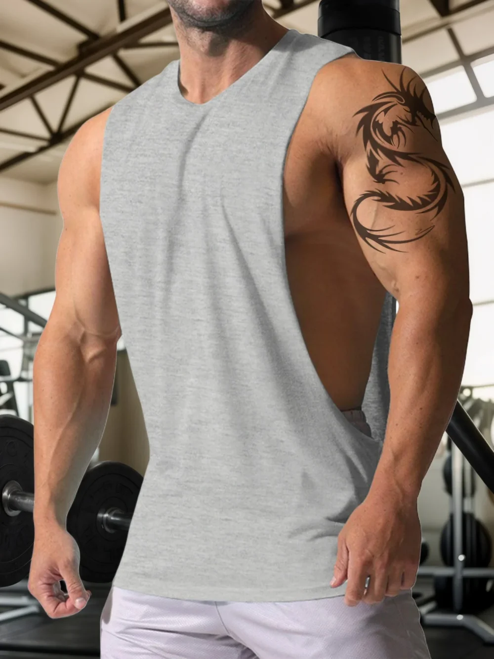Men's Gym Fitness Vest Summer Men Jogging Bodybuilding Sleeveless Shirt Breathable O-Neck Casual Muscle Vest 3