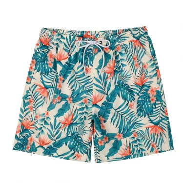 Hawaiian 3d Print Plants Flamingo Beach Shorts Men Summer Short Pants Outdoor Sports Surf Board Shorts Quick Dry Swim Trunks 2