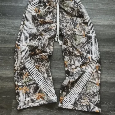 Stylish Multi-pocket Camouflage Cargo Pants American Retro Straight Leg Loose Casual Pants Harajuku Style Hip Hop Y2k Trousers 4