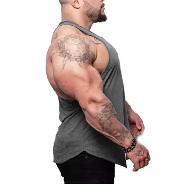 Usa Basketball Letter Logo Sleeveless Shirt Gym Bodybuilding Fitness Muscle Y-back Singlet Cotton Breathable Loose Men's Vests 2