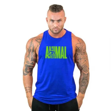 Brand Sleeveless Casual Cotton Gym Tank Tops Men Fashion Bodybuilding Clothing Undershirt Fitness Stringer Muscle Workout Vest 4