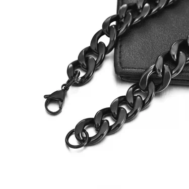 Men Simple Stainless Steel Curb Cuban Link Chain Bracelet for Women Unisex Bangle Fashion Hiphop Wristband Jewelry Gift 5-11 mm 5