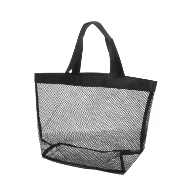 Large Capacity Mesh Beach Bag Foldable Breathable Tote For Swimming Travel Grocery One Shoulder Handheld Wash Bag 2024 New 4