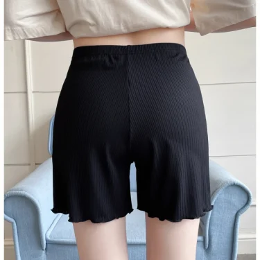 Summer Shorts Baggy Woman Shorts Ice Silk Thin Safety Pants Can Be Worn Outside The Bare Basic Leggings Home Fit Inside Kawaii 3