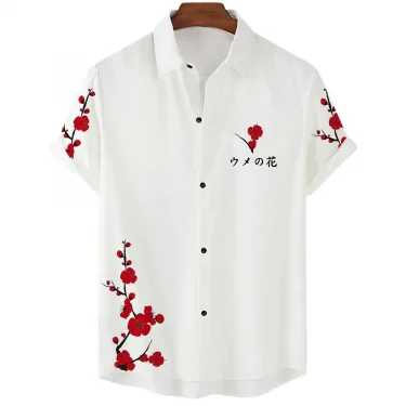 2024 Flower Shirt Hawaiian Men Clothes Loose Breathable Men's Shirts Summer Male Street Casual Short Sleeve Tops 5xl 2