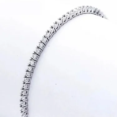 Silver Plated Jewelry 17CM 19CM 21CM Tennis Bracelet Zirconia Anniversary Gift Real Sterling Silver Bangle Bracelets women 1