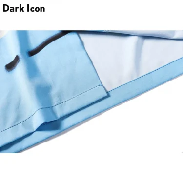 Dark Icon Graffiti Shirts Men Summer Beach Men's Shirts Short Sleeve 2025 New Retro Shirts Man Streetwear Clothes 5