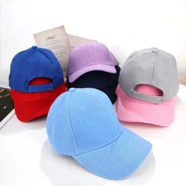Fashion Candy Color Kids Baseball Cap Sun Protection Boy Girls Hat Adjustable Travel Children Baseball Cap Baby Summer Sun Hat 2