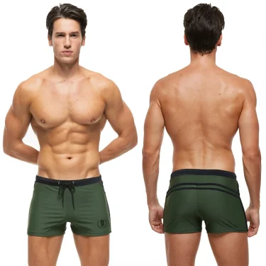 DATIFER Brand Summer Gym Shorts Men Breathable Fashion Adjust waist Swimming Shorts Men Trunks Sport SwimSuits Beach Pants 2