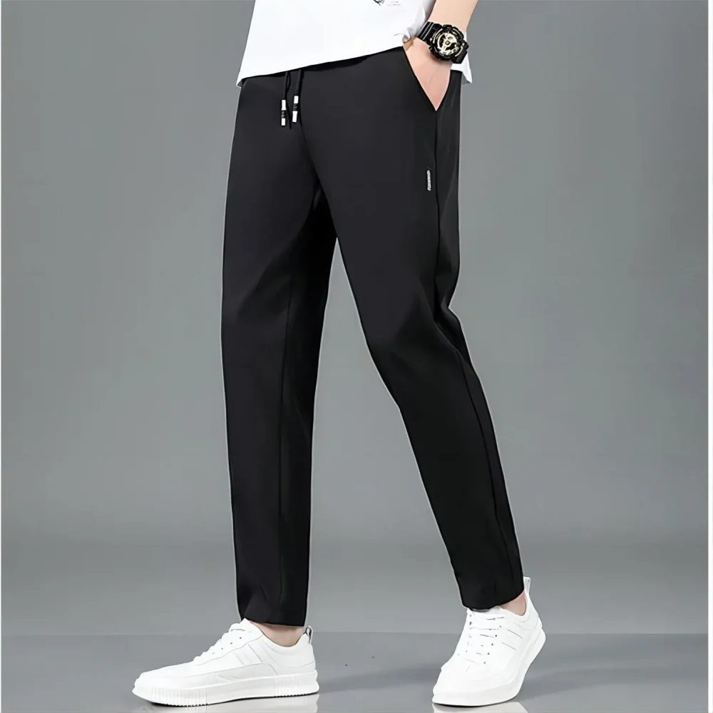 New 2025 Summer Elastic Men Running Sport Pants Jogging Sweatpants Casual Outdoor Training Gym Fitness Trousers M-4XL 5XL 6