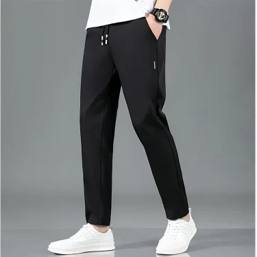 New 2025 Summer Elastic Men Running Sport Pants Jogging Sweatpants Casual Outdoor Training Gym Fitness Trousers M-4XL 5XL 6