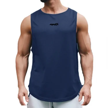 Summer Men's Tank Tops Gym Fitness Training Clothing Quick-drying Loose Bodybuilding Sleeveless Tees Men Fashion Basketball Vest 5