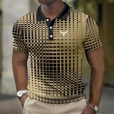 Men's Polo Shirt Graphic Prints Turndown Outdoor Street Short Sleeves Print Button-Down Clothing Sports Fashion Streetwear 4