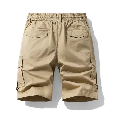 Summer Men Cotton Cargo Shorts Mens Jogger Casual Beach Fashion Shorts Man Bermuda Multi Pocket Work Safari Shorts Pants Trouser 2