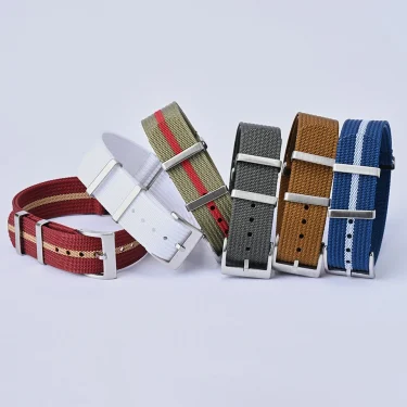 Army Military Watch Band 18mm 20mm 22mm Ribbed Nylon Watch Strap Men Wristband For Swatch Omega For Rolex Seiko Moonswatch 2
