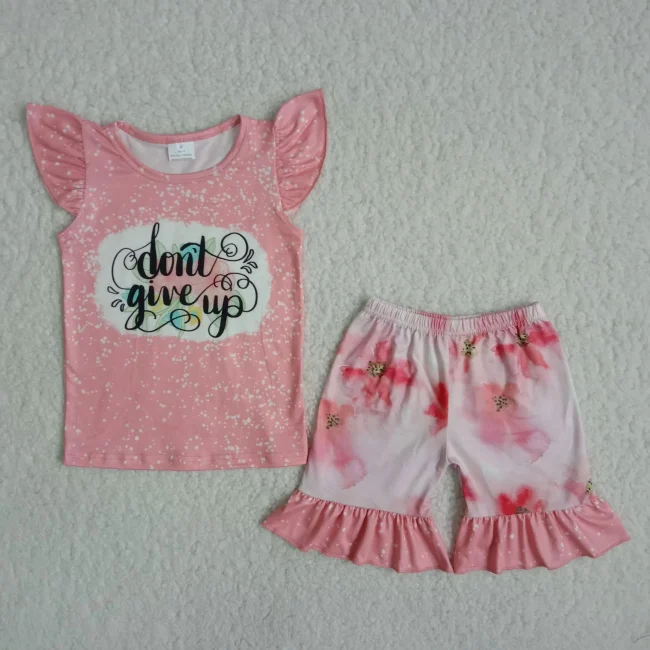 Baby Girls christmas sets Summer Girls Flower Short Sleeve Shorts Suit sales 6