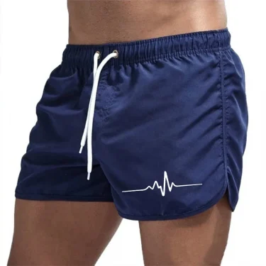 Hot Sales Men's Shorts Beach Trunks Summer Swim Pants Quick Drying Homme Surf Ventilate Drawstring Fashion Casual Daily Swimming 1