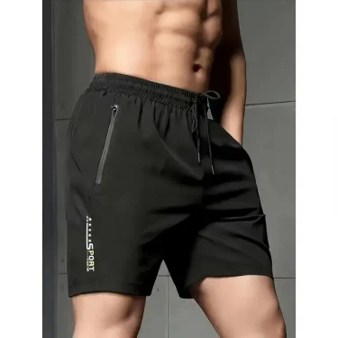 Summer men's sports shorts cool sportswear running shorts casual bottoms gym fitness training jogging shorts men 4