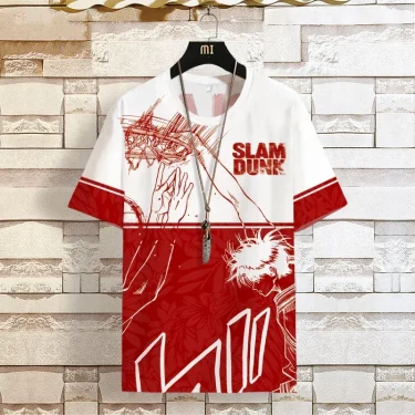Slam Dunk Short Sleeve Joint Shirt Men Women Big Summer Shirt Sakuragi Blossom Road Basketball Sports T-shirts for Children 2025 6