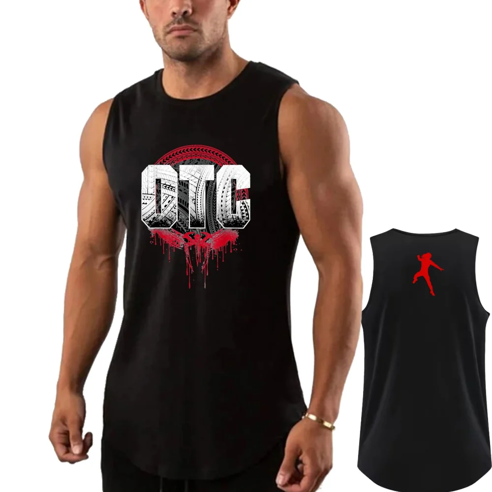 Men's Wrestling Fans Summer New Roman Reigns OTC Black Tank Top Street Casual Fashion Top 1