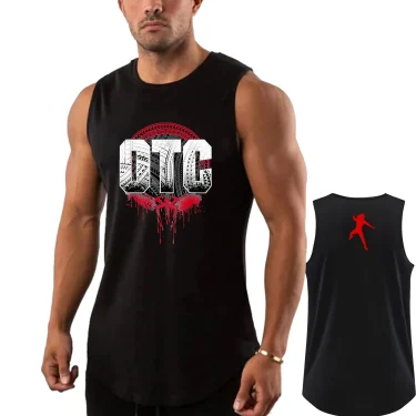 Men's Wrestling Fans Summer New Roman Reigns OTC Black Tank Top Street Casual Fashion Top 1