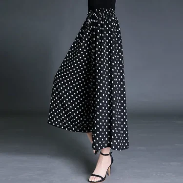 Dot Pants for Women Loose New Design Ankle-length Fashion Thin Summer Clothing High Waist Casual Breathable Fit Simple Pattern 3