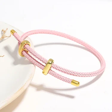 Greatera Trendy Red Thread String Bracelets for Women Men Stainless Steel Braided Rope Adjustable Charm Bracelet Unisex Jewelry 4