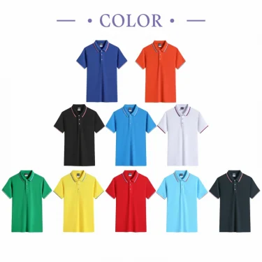 2024 Summer Men's Short Sleeve POLO Shirt Contrast Collar Comfortable Casual Polo Shirt Men's 10 Color Tops 3