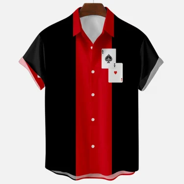 Mens Hawaiian Beach Vacation Casual Shirts Summer Fashion Short Sleeve Stripe Print Loose Streetwear Funny Floral Frete Gratis 2
