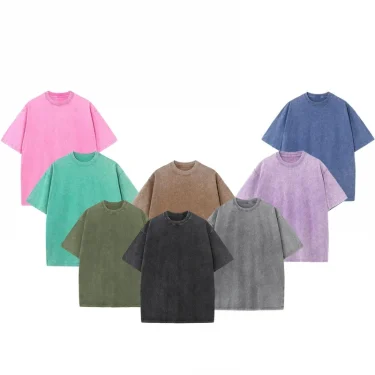 230GSM 100% Combed Cotton T Shirt for Women Men Washed T-Shirt Oversized Tshirt Casual Top Tee Shirt Luxury Male Clothing 5