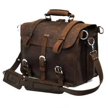 Vintage Crazy horse Genuine Leather Men Travel Bags Luggage Travel Bag Leather Men Duffle Bag Large Men Weekend Bag Overnight 1