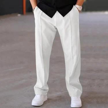 New Thin Pants Men's Spring/Summer Loose Straight Leg Sports Casual Pants American Oversize Long Leg Pants 1