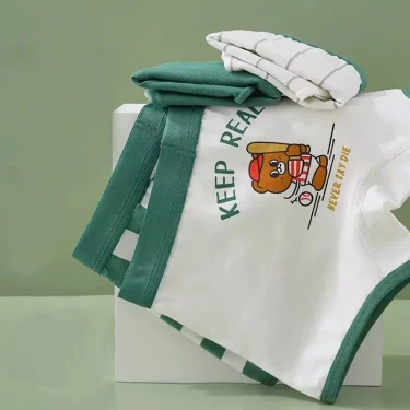 Cotton Kids Underwear 2023 Korean Cartoon Car Boxers for Boys Teenage Plaid Panties Shorts Boy Cute Underpants 2 4 8 12 14 Years 2