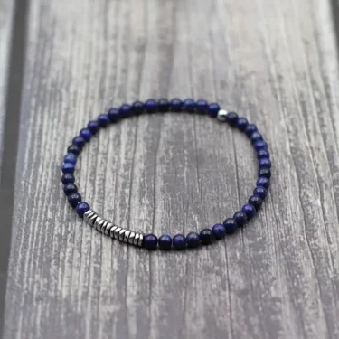 Natural Small Beads Bracelet Stone Handmade Blue Red Turquoise Braclet Men Women Lucky Armband Student Outdoor Biker Accessories 6