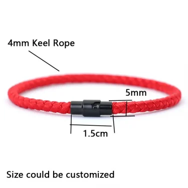 Grade A Keel Rope Bracelet Men Femme Lucky Red Thread Braclet Attract Mirco Magentic Couple Braslet Wealth Prosperity Brazalete 5