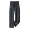 Gray-Straight pants