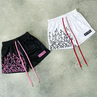 American Summer Shorts Men's Three-point But Knee Sports Casual College Boys All Wear Breathable Quick-drying Basketball Pants 1