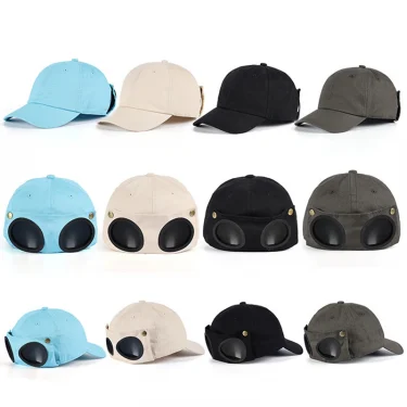New Arrival Men Women Baseball Cap Pilot Glasses Washed Cotton Snapback Outdoor Reverse Sports Fashion Trucker Dad Hat MZ0085 2