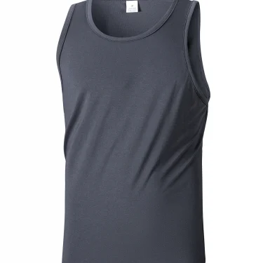 Summer Men's Tight Vest Fitness Training Sleeveless Basic Elastic Tank Top Male Fitness Sports Vest T-shirt Clothing 4