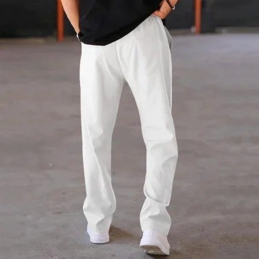 New Thin Pants Men's Spring/Summer Loose Straight Leg Sports Casual Pants American Oversize Long Leg Pants 2