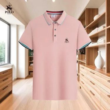 2025 Summer New Casual Fashion Polo Shirt Short Sleeve Men's Short Sleeve Button Collar Top T-shirt Short Sleeve Collar Fashion 3