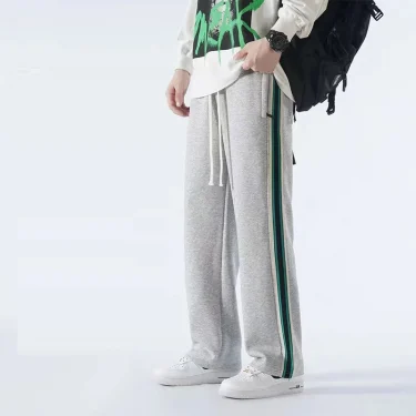 New Tall Men Pants Extra Long Length Straight Legs Winter Autumn Fleece Warm Sweatpants Male 200 Cm 190cm Lengthen 120cm Trouser 5