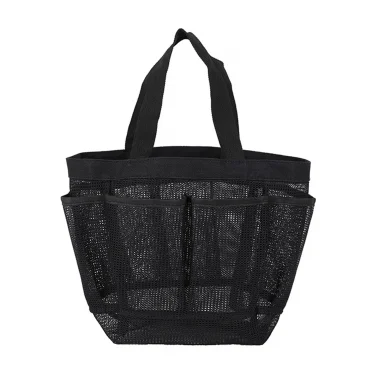 Mesh portable swimming multi-pocket beach bag 4