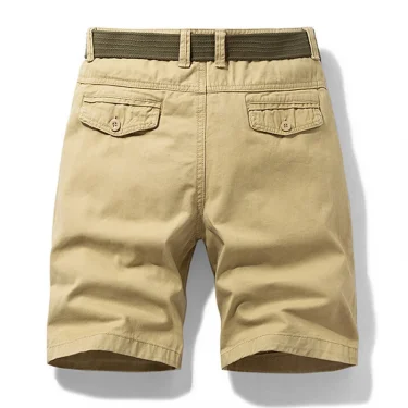 Men Summer Casual Solid Casual Cargo Shorts Men Fashion Cotton Tactical Shorts Pants Men Outdoor Breathable Joggers Shorts Male 2