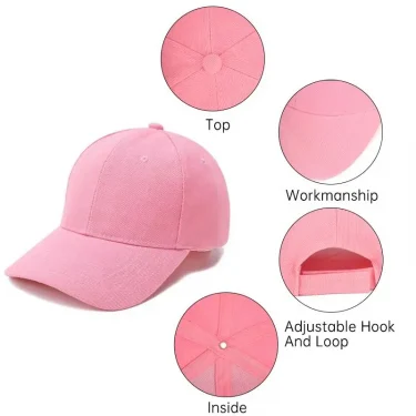 Fashion Candy Color Kids Baseball Cap Sun Protection Boy Girls Hat Adjustable Travel Children Baseball Cap Baby Summer Sun Hat 6